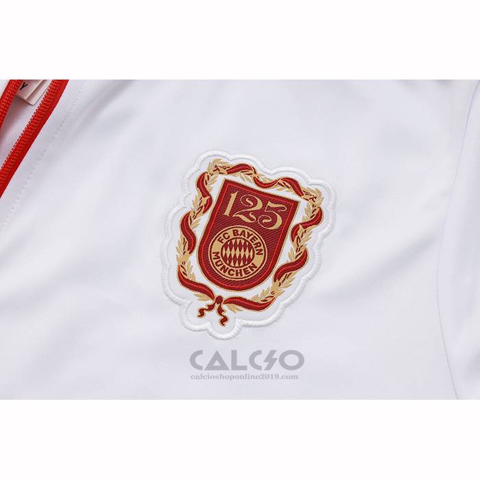 Tuta da Track di Giacca Bayern Monaco 125 Aniversario 2025-2026 Bianco